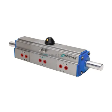 Ba giai đoạn Bộ truyền động khí nén Model HPA 0°-45°-90° - Hearken Flow